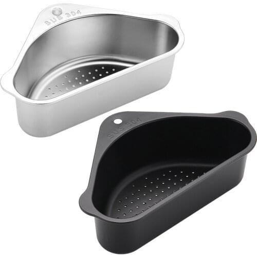 Practicality Kitchen Filter Triangular Drain Bowl Vegetable Washing Fruit Rotate Basin Clean Strainer Separation Storage Basket