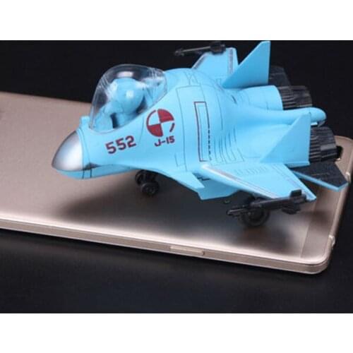 Q Version 4D Fighter J15 Plastic Assemble Airplane Model Toy For Children