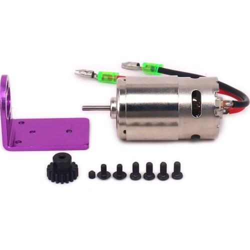 1set Adjustable Motor Amount+390 Motor w/Fan For Rc Hobby Model Car 1/18 Wltoys A959 A969 A979 K929 Hopup Parts Cooling Fan
