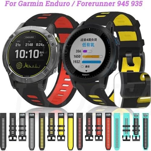 22mm 26mm Wristband For Garmin Forerunner 945 935 Fenix 5 Plus 6 6X Silicone Smart Watch Band For Garmin Enduro Bracelet Correa