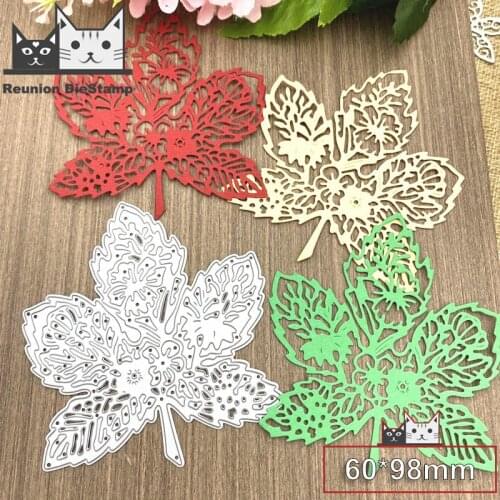 Reunion Maple Leaf Flower Metal Cutting Dies for Scrapbooking New 2020 Craft Die Cut Card Making Embossing Stencil Paper Decor
