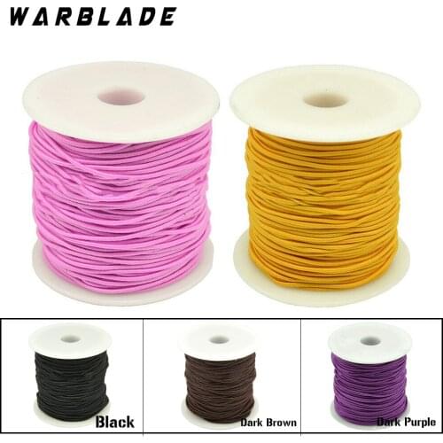 50 meters 1.2MM Elastic Cord Beading Stretch Thread/String/Rope For DIY Jewelry Making Bracelet Necklace High Quality WarBLade