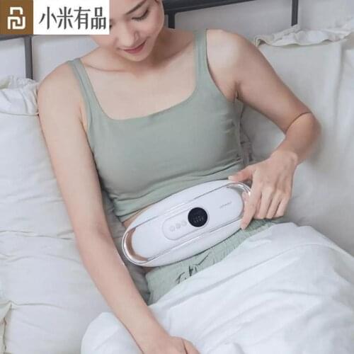 Youpin LERAVAN EMS Waist Massager Wireless Lumbar Electric Massager LED Infrared Heated Shiatsu Kneading Massage Machine