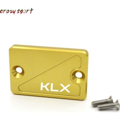 Motorcycle Parts For KAWASAKI KLX 140/250/650 1993-2012 2011 KLX140 KLX250 Front Brake Fluid Reservoir Cover Cap With Logo