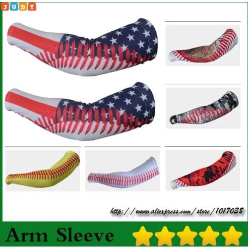 Arm Sleeves Set Cooling Athletic Sport Skins Sun Protective UV Cover camo