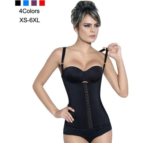Women Corset Vest Latex Waist Slimming Corsets Shapewear Bustier Gothic Steampunk Cincher Rubber Steel Boned XS-6XL