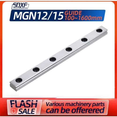 1/2PCS domestic miniature silver linear guide rail slide MGN12/15 stainless steel/bearing steel rail slide