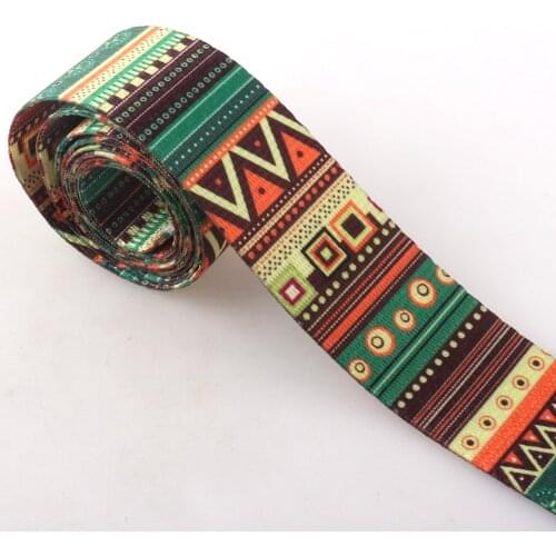 1.5"Vintage Embroidery Ribbon Ethnic Lace Woven Webbing Trimming DIY Clothes Bag Accessories Embroidered Fabric
