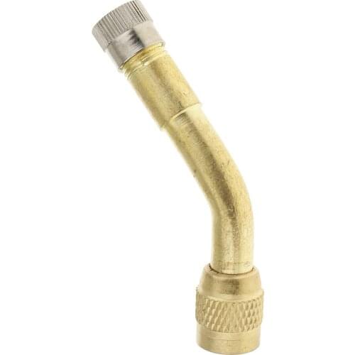 135 Degree Wheel Tire Tyre Valve Stem Extension Adaptor Vehicle Bike Truck RV Scooter Trailer Universal Extender Brass