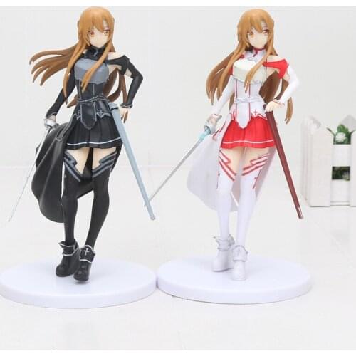 2 Colors Sword Art Online SAO Yuuki Asuna PVC Figure Japan Anime Collectible figure model Kid Toys