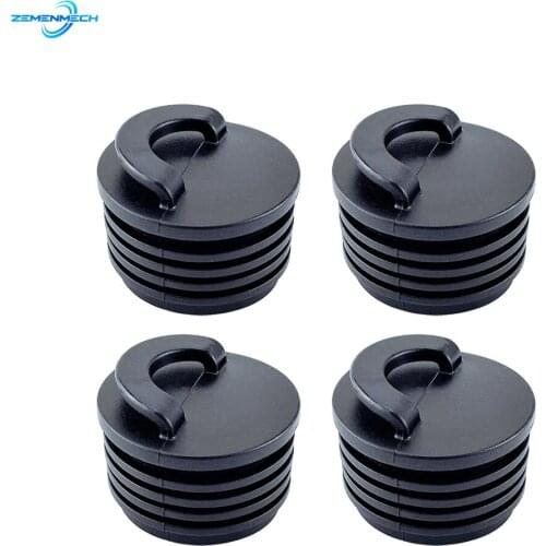 4PCS Universal 40mm Black Rubber Drain Holes Plugs Scupper Stopper Bungs Drainage Kayak Marine Boat Rafting Dinghy Canoe Raft