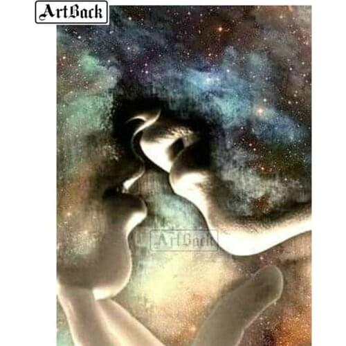 5D Diamond Painting Couple Kissing Full Square Drill Diamond Mosaic Decoration Painting 3d Diamond Embroidery Christmas Gift