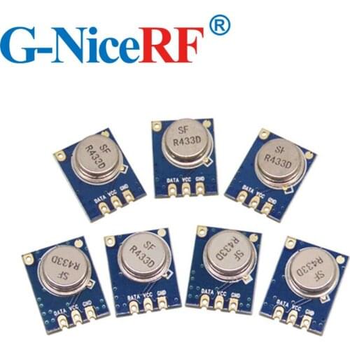 8pcs/lot 433MHZ Superheterodyne ASK RF Transmitter Module STX882 including spring antenna