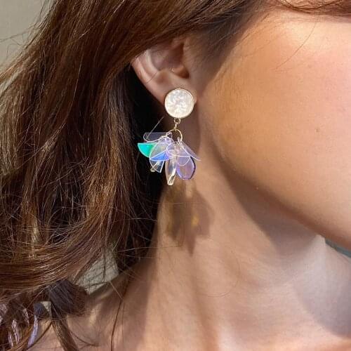 Besimpol Fairy Style 925 Sterling Silver Stud Earrings Shiny Colorful Crystal Earrings For Women Fine Jewelry High-class Gifts