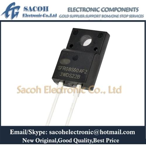 Free Shipping 10Pcs SFR08S60AF2 SFR08S60F2 SFR08S60AT2 SFR08S60T2 SFR08S60DTR SFR08S60D TO-220F 8A 600V FRED Diode