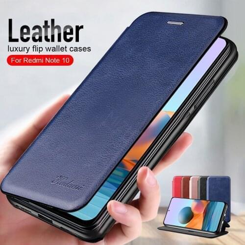 Leather magnetic phone case for xiaomi redmi note10 pro cover xaiomi redmy note 10 pro 10pro not10 pro wallet stand book cover