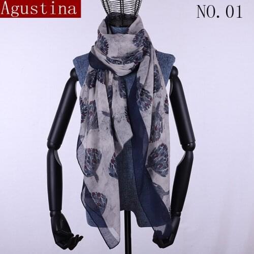 Cotton scarf for black print high quality floral hijab women fashion luxury brands long shawls and wraps head scarves stoles