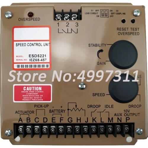 Chinese Own factory TOP Quality Engine Generator Speed Controller /Speed Governor ESD5221 for Diesel Generator HOT SALES