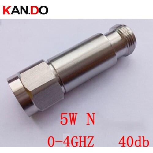 5W 0-4Ghz attenuator N male to N female 0-4Ghz 40DB attenuation feeder connector COAXIAL jack 5W Attenuator 40db telecom part