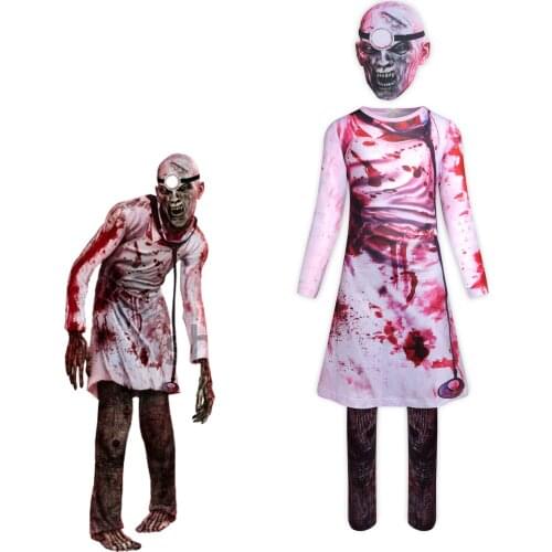 Halloween costume childrens anime horror doctor Cosplay one-piece costume boy girl tights and mask carnival party costume