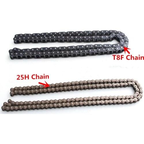 1PCS Small Mini Dirt BIKE Quad ATV 47cc 49cc Minimoto Pocket Bikes 25H Chain T8F Chain 104 114 124 136 144 158 links