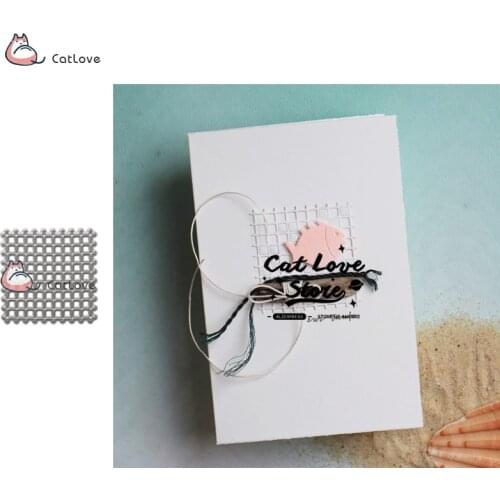 Square Grid Metal Cutting Dies Stencils For DIY Scrapbooking Paper Card Decorative Craft Dies Embossing Die Cuts New 2019