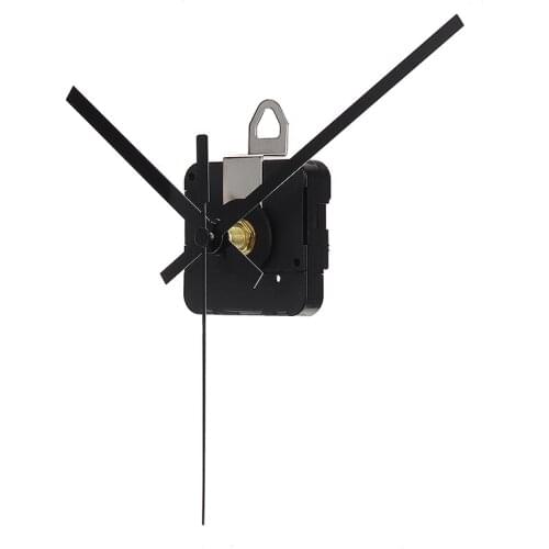 New Clock Quartz Movement Mechanism Tools Black Quartz Clock Repair Kit Mechanism Motor With 2 Metal Hands Fittings