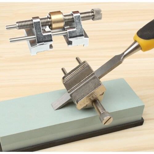 1pc Precision Honing Guide Jig Brass Stainless Steel Roller Fixed Edge Auxiliary Sharpening Bevel Angle Sharpener Abrasive Tools
