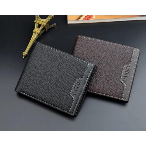 2021 New Men Wallet Money Bag Credit Card Holders Dollar Bill Wallet Clutch Purse for Boy Vintage Purses Wallets Men portafoglio
