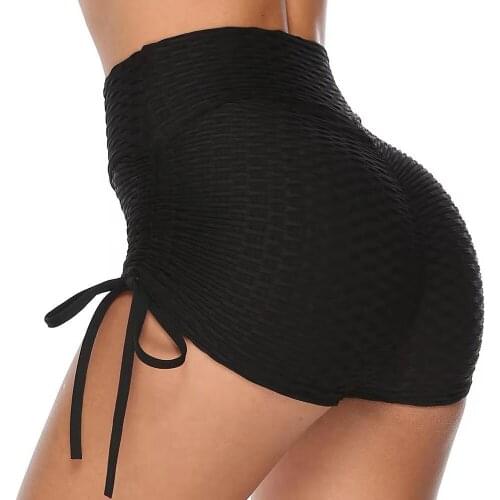 New Booty Leggings Jacquard Yoga Pants Hip Shorts Bandage Yoga Pants Legging Anti Cellulite Bubble Pants