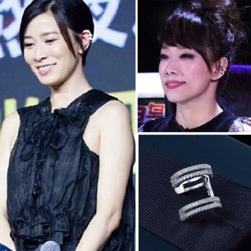 2016 New Arrive Fashion Women Jewelry AAA Quality Luxury Micro Pave Zircon Crystals Ear Bone Clip Earrings