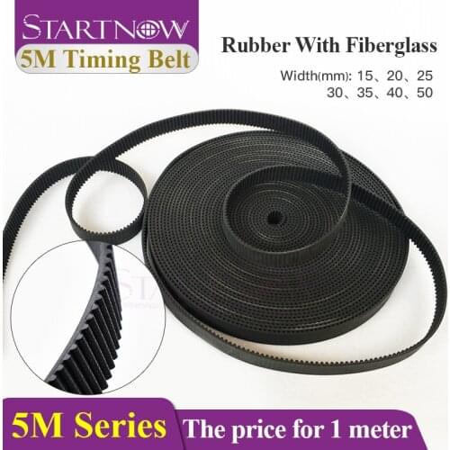 Startnow HTD 5M Series Open-Ended Timing Belt Transmission Belts Width 10 15mm 20 25 30 40mm 50 For 3D Printer CO2 Laser Machine