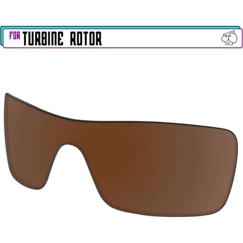 EZReplace Polarized Replacement Lenses for - Oakley Turbine Rotor Sunglasses - Brown
