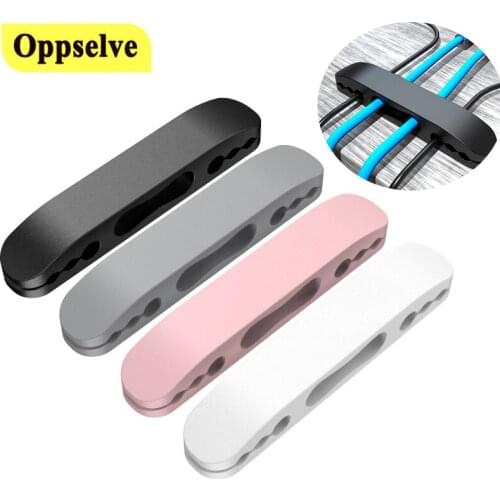 For Mouse Keyboard Headphone Earphone Cable Holder Desktop Tidy Management Clips Silicone Tie Fixer Wire Management Organizer
