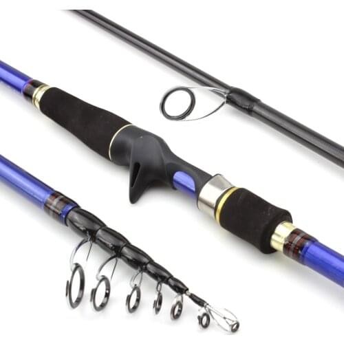 Lowest profit 1.8M 2.1M 2.4M 2.7M Casting Rod Carbon Lure Trout Rod telescopic Travel fishing M power fast pole