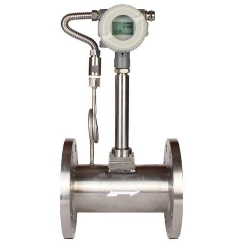 DN32 Gas vortex flowmeter 316 material,4-20mA output,24VDC power supply with temperature and pressure of correction