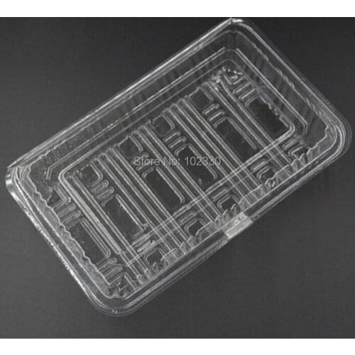 1000pcs 19*12*4.5cm Disposable Plastic Transparent Box Sushi Cake Fruit Salad Food Packaging Box Take Out Container