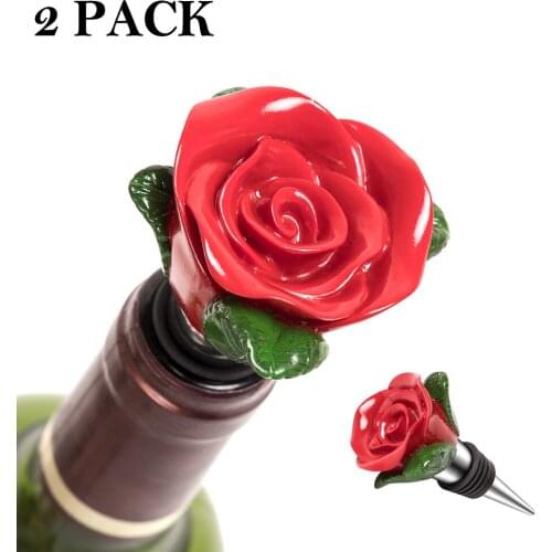 2pcs Wine Stopper Stainless Steel Wine Bottle Cap Vacuum Sealer Fresh Wine Keeper Champagne Closures for Bar Kitchen Accessories