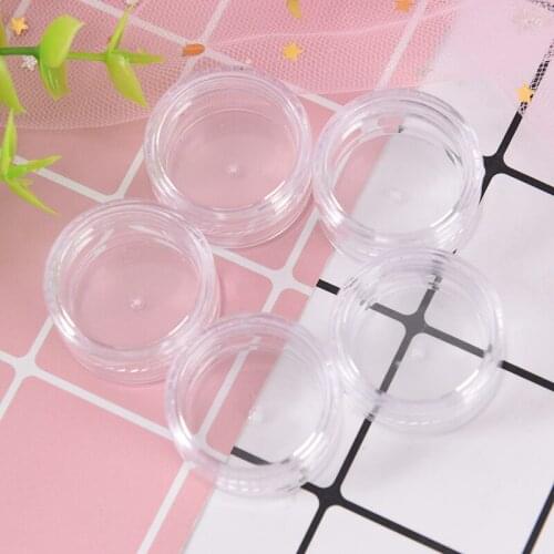 5pcs 5g Empty Cosmetic Refillable Bottles Mix Color Small Plastic Eyeshadow Makeup Face Cream Jar Pot Container Bottle