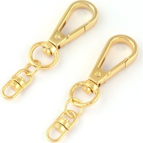 71mm Gold Swivel Clasp Lobster Clasp Lanyard Clasps Trigger Clasp Snap Hook Strap Hooks Rope Clasp Hook Bag Clasp Key Chain