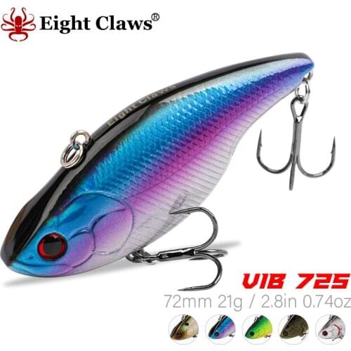 EIGHT CLAWS 72mm 21g VIB Fishing Lure Plastic Sinking Crankbait Hard Diving Bait Lifelike Saltwater Artificial Swimbait