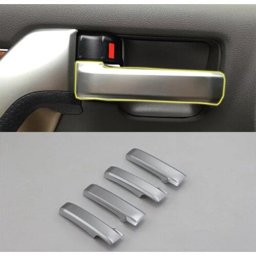 Car Accessories Interior Decoration ABS Inner Side Door Handle Cover Trims For Toyota Land Cruiser 2016 Car Styling