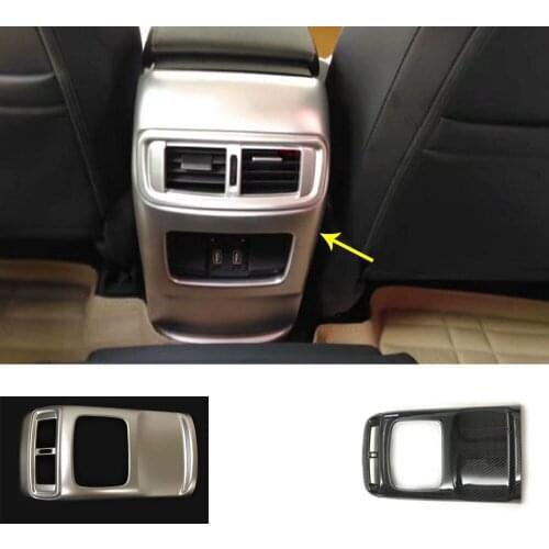 Car Styling Trim Stick ABS Frame Rear Back Air Conditioning Outlet Vent Armrest Handrail For Honda CRV CR-V 2017 2018 2019 2020