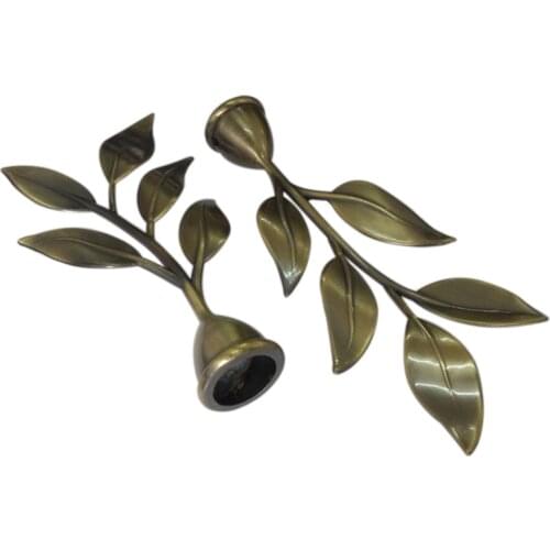 D20mm Curtain Rod Decorative Head Romana Five Leaves , Curtain Accessories Finials for Window Decoration