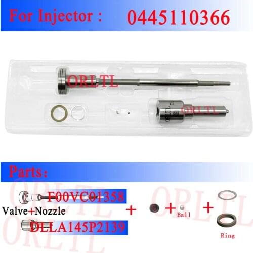 DLLA 145 P 2139 F00VC01358 fuel common rail injector Overhaul Kit for 0445110366