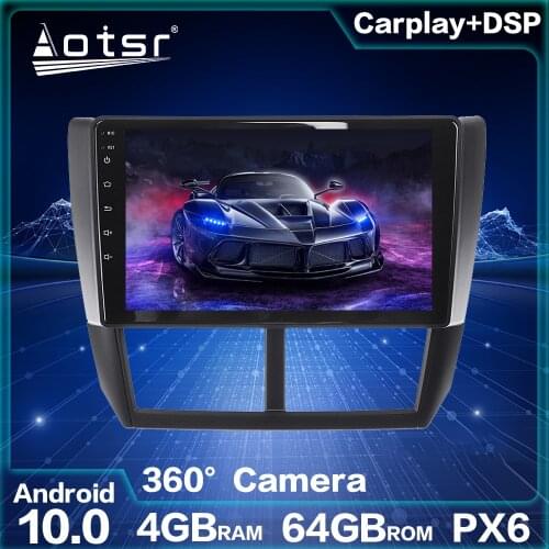 For Subaru Forester 2008-13 Android Radio Car Multimedia Player Car Radio GPS Navigation Android 10.0 64GB Auto Stereo Head Unit