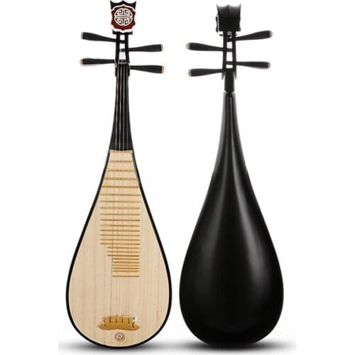 Chinese national Lute Pipa Hardwood Pi pa Lancao paulownia wood Top Panel Zither musical instruments China style Ukulele guitar