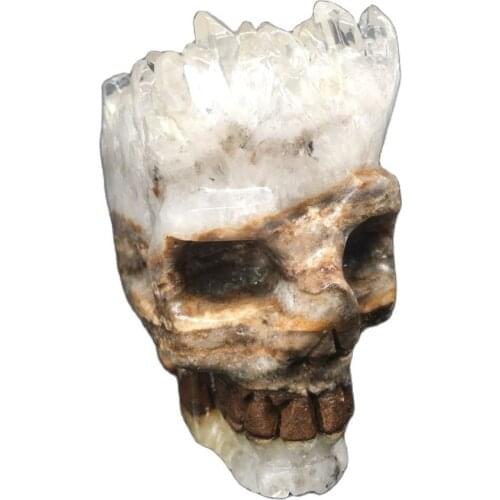 Natural quartz crystal skull for sale Stones and crystals home decoration decorative crystal crania
