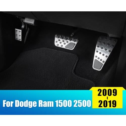 Stainless Steel Car Foot Pedal Fuel Accelerator Pedal Brake Pedal Cover For Dodge Ram 2011~2019 1500 2500 3500 5500 Accessories