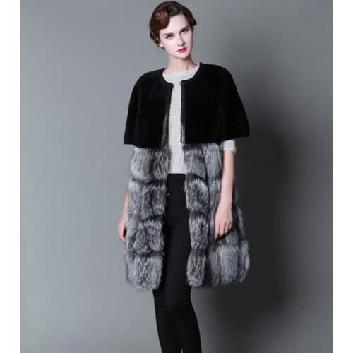 New fashion brand hit color faux fur coats female long Thicker warm Fox Fur coat мех great quality plus size fox fur coat wq2120